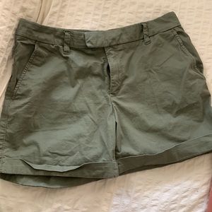 green shorts